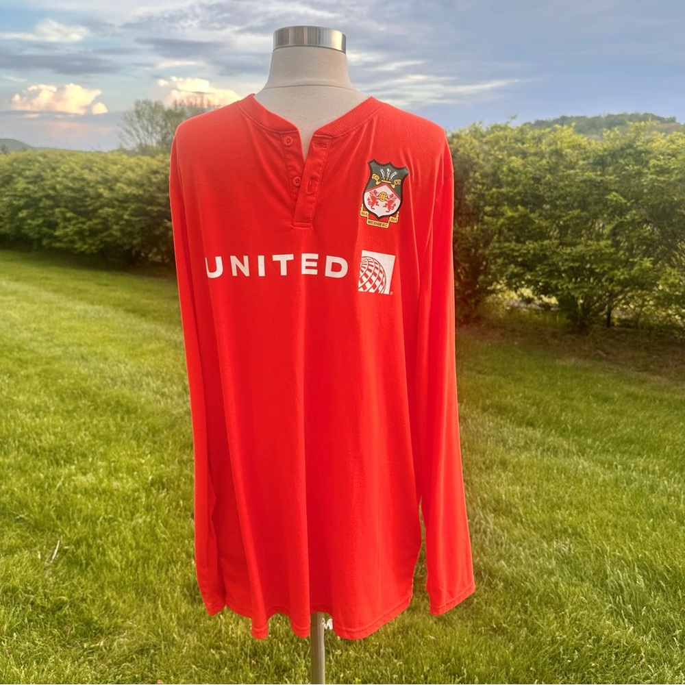 Wrexham AFC United Airlines Polaris long-sleeve Henley Top